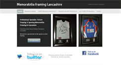 Desktop Screenshot of memorabiliaframinglancashire.com