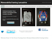 Tablet Screenshot of memorabiliaframinglancashire.com